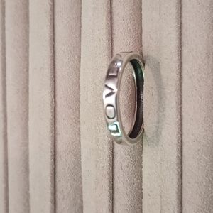 Sterling silver "love" band